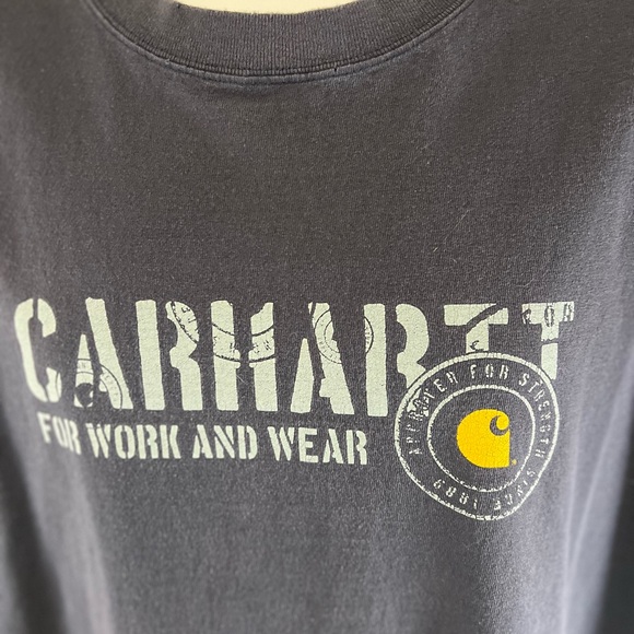 Carhartt Navy Workwear Cotton Original Fit Men’s X-Large Long Sleeve(flaw) - Picture 2 of 8